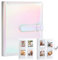 128 Taschen Fotoalbum für Fujifilm Instax Mini LiPlay 11 12 90 70 50S 26 25 9 8+ 8 7S Sofortbildkamera, Polaroid Snap SnapTouch PIC-300 Z2300 Mint Zip Sofortbildkamera Drucker (Magic Silver)