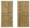 Featheredge Wooden Garden and Side Gates, Fully Framed and Capped (v2)(H-1800, W-1200, Natural (Light Green) Finish)