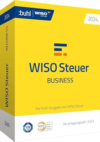 WISO Steuer 2024 Business, Die Profisoftware für das Steuerjahr 2023, 100 Abgaben, Standardverpackung: Profi-Software für das Veranlagungsjahr 2023 (WISO Steuer-Software)