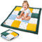 Krabbeldecke Spielmatte Krabbelmatte für Baby Kinder - Babies Patchworkdecke Bodenmatte Spieldecke Play Mat für Kinderzimmer und Laufgitter Oeko-Tex 70x70 cm