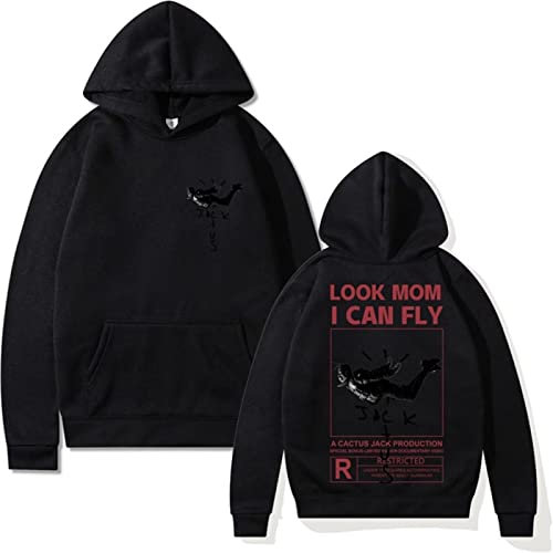 EVERLUCK Travis Hiphop Sweat à capuche Scott Wish You Were Here Unisexe Look Astroworld Mom I Can Fly Sweatshirts pour femmes et hommes, 04 Fly Travis, L