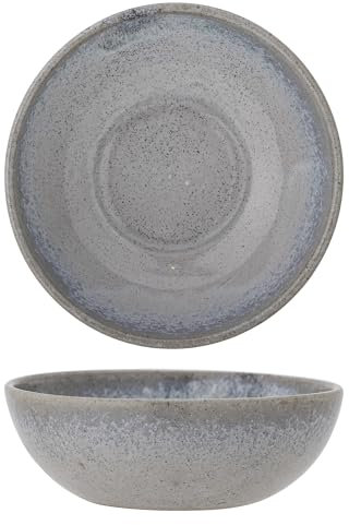 Bloomingville Schale Paula – Stilvolle Steingutschale in Blau, Mikrowellen- und Spülmaschinenfest