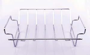 VBOYL Compatible with Multiple Grills - Ideal for Large & Extra-Large Big Green Egg, 18 & Up Kamado - Stainless Steel Barbecue Rack - Rib & Turkey Roasting Rack for Smoking & Grilling