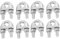 Wire Rope Clamp, 8pcs 3 8 Inch M10 Stainless Steel Wire Rope Cable Clip Clamp Zinc Plated Wire Clamp U Saddle Fastener