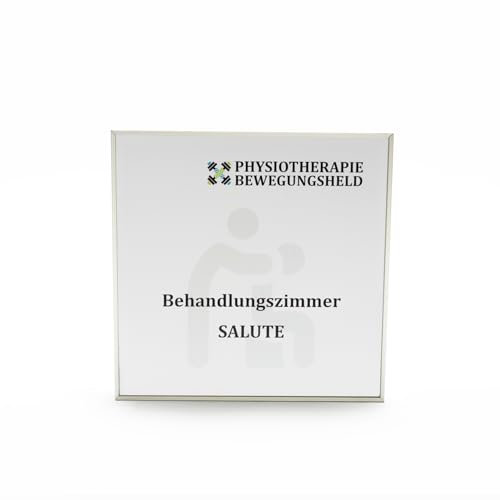 Apollo Wandschild Silber DIN A6 Querformat – Wandschild & Türschild | Aluminiumrahmen mit Acrylglas, auswechselbar, Firmenschild & Kanzleischilder