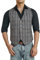 Enlision Gilet Vintage Gris Pour Homme Gilet Sans Manches En Laine Tweed Pour Homme De Costume De Mariage Formel L