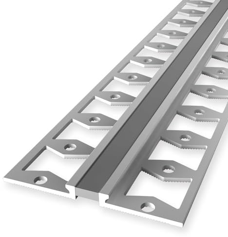 Küberit Dehnungsfugenprofil 4 x 48 x 2500 mm Aluminium eloxiert Geschlossen Gestanzt Silber