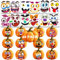 JRYBXS Halloween Sticker, Halloween Deko, 40 Süße Aufkleber Mit Emoticons Design, Insgesamt 20 Stück, für Halloween Kürbis Festival Party Dekoration Halloween Make Up Accessoires