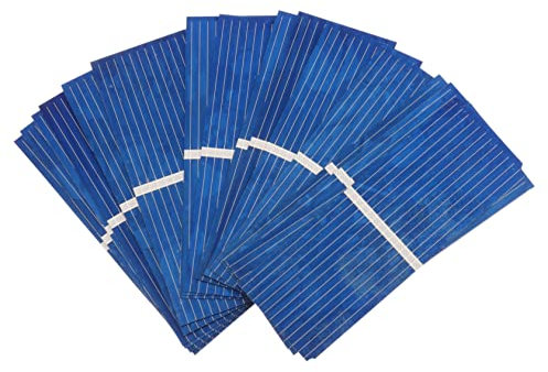 KITANDOVE 100pcs Polycrystalline Solar Cells Mini Solar Panels for Diy Chips Blue Solar Charger Solar Panel Usb