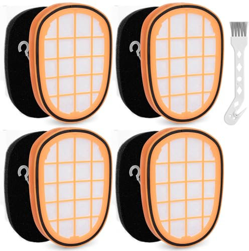 4 Stück XC7042/01 Filters für Philips SpeedPro Max Staubsauger FC6802, FC6812 FC6813 FC6822 FC6823 FC6826 FC6723/01 FC6901-FC6904 XC8045/01 XC8147/01 Ersatzfilter für Philips FC5005/01