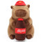 Ponjauk Getränke Capybara Kuscheltier 25cm, Capibara Plüschtier Groß Kawaii Wasserschwein Stofftier Kapibara Plush Geburtstag Weihnachten Karneval Geschenk für Kinder