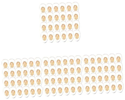 FRCOLOR 100 Paar Brillen Nasenpads klare Gläser Sonnenbrillen-Nasenpads ersetzen Nasenpads für Sonnenbrillen Gläser klar schnapsgläser Brillenpads für die Nase Brillenzubehör Metall Golden