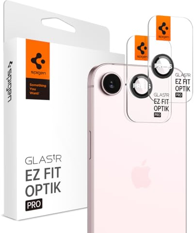 Spigen Optik Pro [2 Pack] Camera Lens Protector for iPhone 17e/16e
