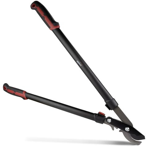 siwitec SG-20 Bypass-Getriebe-Astschere, Astschere mit scharfer Klinge aus Kohlenstoffstahl, 75 cm Länge, Bypass Baumschere für frisches Holz bis zu Ø 40 mm