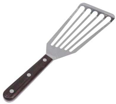 Veemoon Spatule INOX Multifonction BBQ pour Poisson et Steak Pelle Cuisine À Fentes Drainantes Ustensile Cuisine Petit Modèle