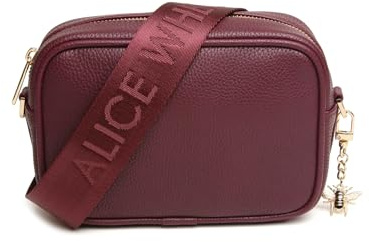 Alice Wheeler Mini Soho Crossbody Bag With Bee Charm (Berry)