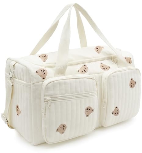 PinDaito Wickeltaschen Wickeltisch Organizer, Kliniktasche Geburt Große, Baby Sachen Babyparty Geschenk, Diaper Bag Wickelorganizer Babysachen für Unterwegs, Geburt im Krankenhaus, Reisen, Kinderwagen