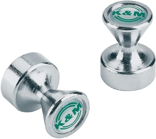 K + M 11580-000-29 Leistungsmagnet, 2er Pack Verzinkt 1/2 X 5/8