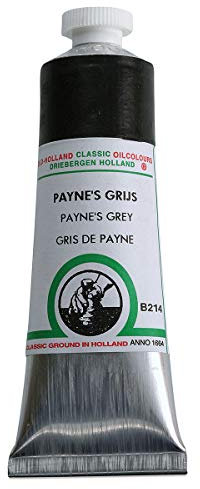 Old Holland Ölfarbe – Klassische Farben 40 MLS – 164 Künstlerfarben B214 Paynes Grey
