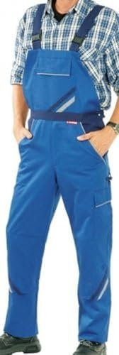 Planam Highline Herren Latzhose Zink Kornblau rot Modell 2333 Größe 54
