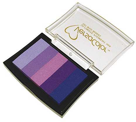 Rayher 2839739 - Cuscinetto per timbri, Versa Color, 5 colori, superficie timbro: 4,7 x 7,5 cm,Viola (Tonalitá Lilla)