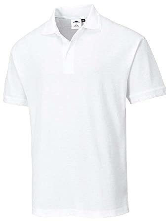 Portwest B210 Comfort Naples Polo-Shirt White, Large