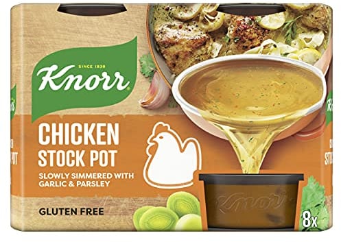 Knorr Chicken Stock Pots gluten-free to add a rich chicken flavour to your dishes 8x 28 g