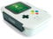 MUSTARD - Retro Gamer Lunch Box I Brotdose aus Plastik mit Besteck I mit Trennwand I Bento Box I witzige Dose für Pausenbrot I lustige Geschenkidee für Schüler I Lunchbox I Retro Gamer - Grau