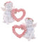 Puckator Cherub with Pink Rose Heart - Romantic Modern Love Wedding Gift Gifts For Girlfriend - Fairy Fairies Grave Ornaments Figurine - Valentines Day Gifts For Her Him - Home Decor