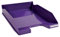 Exacompta 113220D Premium Briefablage Combo Midi DIN A4. Idealer Briefkorb für Ihre Organisation. Robuster und stapelbarer Ablagekorb Violett Glossy
