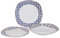 Maison Tortorà Set 18 piatti (6 Piani + 6 Fondi + 6 Dessert) quadrati Rabat
