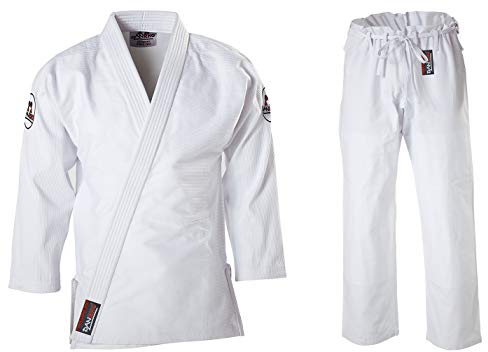DanRho Ju Jutsu Anzug Fight Light 350 Pearl Wave Gi für Damen & Herren JJIF Approved