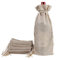Bolsas de Vino de Yute, 37 x 15.5cm Hessian Wine Carriers con cordón, Bolsas de Regalo para Vino Envoltura de botella para cata de vinos fiesta boda cumpleaños navidad (Color de Marron de 12 Piezas)