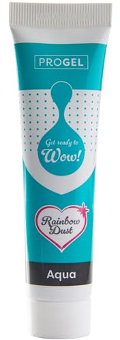 Rainbow Dust ProGel Professional Food Colouring, Aqua 25g | Highly concentrated formula