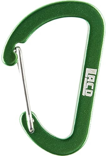 LACD Unisex – Erwachsene Accessory Biner FS Green Normalkarabiner, 45mm