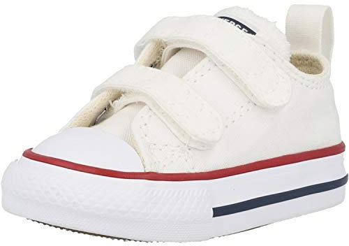 Converse Chuck Taylor All Star 2v - Ox, Zapatillas De Gimnasio Niños, Blanco, 25 EU
