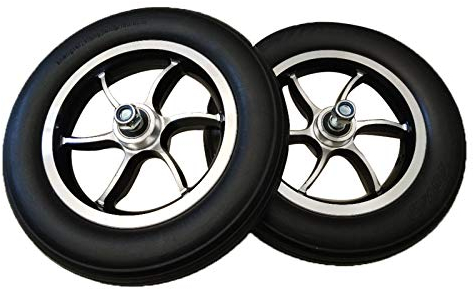 YSJX 10inch/250mm Ersatzrollen für Rollstuhlräder,Abriebfest,Universell Ersatzrollen Ersatz Lenkrollen Räder für Rollstuhl,Vollgummireifen Ersatzteil für Rollstuhl,Schwarz