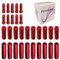 Pirhosigma 10 PCs 5mm Red Alloy Road Mountain Bicycle Bike Brake Cable Tips Caps End Crimp + 10 PCs 4mm Shift Derailleur Cable Tips End + 10 PCs Cable End Crimps (Total 30 pcs)