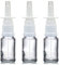 Lot de 3 flacons pulvérisateurs nasaux vides rechargeables en verre de 15 ml