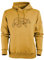 FORSBERG Pettarson Herren Hoodie mit Bärenlogo | Skandinavisch inspirierter Kapuzenpullover | All-Year Kollektion | Freizeit, Handwerk, Outdoor, Farbe:gelb, Größe:XL