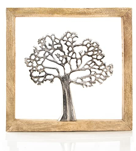 Logbuch-Verlag Lebensbaum Deko zum Aufhängen oder Stellen Baum des Lebens Geschenk Hochzeit Geburtstag 31 cm Wandbild