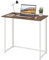 Dripex Compact Folding Desk No Assembly Required Computer Desk Folding Hobby Craft Table, Brown