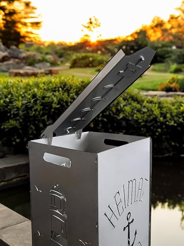 Feuertonnen Bertling® | Flammlachsbrett für 78cm Feuertonne | Zubehör für Feuertonnen | Buchen-Holz Aus Nachhaltiger Forstwirtschaft | Finnischer Flammlachs Für Feurige Momente im Garten