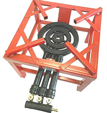 Reldor 12.2KW Heavy Duty Outdoor Gas Burner - Portable 3 Key LPG Cooking Ring for Camping, Picnics, Catering & Parties - High Performance Gas Stove for Outdoor Cooking and Boiling