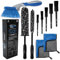 ShinyCar® UK: Ultimate Car Wheel Brush Kit - A Professional Range of Brushes & Microfibre Cloths to Deep Clean Rims, Spokes, Barrels & Tyres. The Most Comprehensive Alloy Cleaning Set You’ll Ever Need