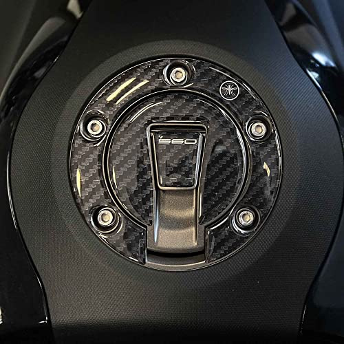 labelbike 3D Motorrad Tankdeckelaufkleber kompatibel mit Yamaha | TMAX 2022-2026, Harzschutz, Kratzfestigkeit, Dekoration