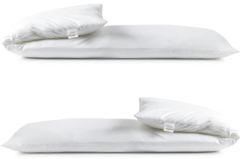 livessa Seitenschläferkissen 40 x 145 (2er Set) - Seitenschläfer Kissen, Schwangerschaftskissen, Stillkissen, Seitenschläferkissen Kinder, Kissen Seitenschläfer, kopfkissen Seitenschläfer…