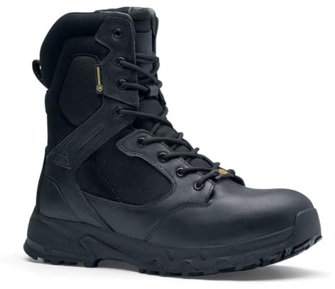 Shoes for Crews Defense High, Arbeitsschuhe (ohne Stahlkappe) CE-zertifiziert 02 HRO WR SRC, Unisex Stiefel mit rutschfester Außensohle, Wasserfeste Schuhe für Herren und Damen