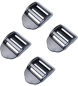 Baikeen Ladder Lock Slider 20mm,25mm,32mm,38mm,50mm Plastic Ladderlock Slider Buckle Ladder Sliders Adjustable Lock Ladder Adjuster for Backpack,Webbing,Straps,Bags (38mm - 4pieces)