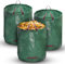 Domkan 3x 272L Sacchi Giardinaggio, Sacco per Erba Tagliata,Giardinaggio - Polipropilene (PP) - Robusto, Antistrappo, Idrorepellente Riutilizzabile Borsa da Giardino